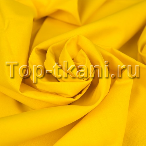Бязь г/к - Желтая (цвет желтый, 100% хлопок, ширина 150 см)